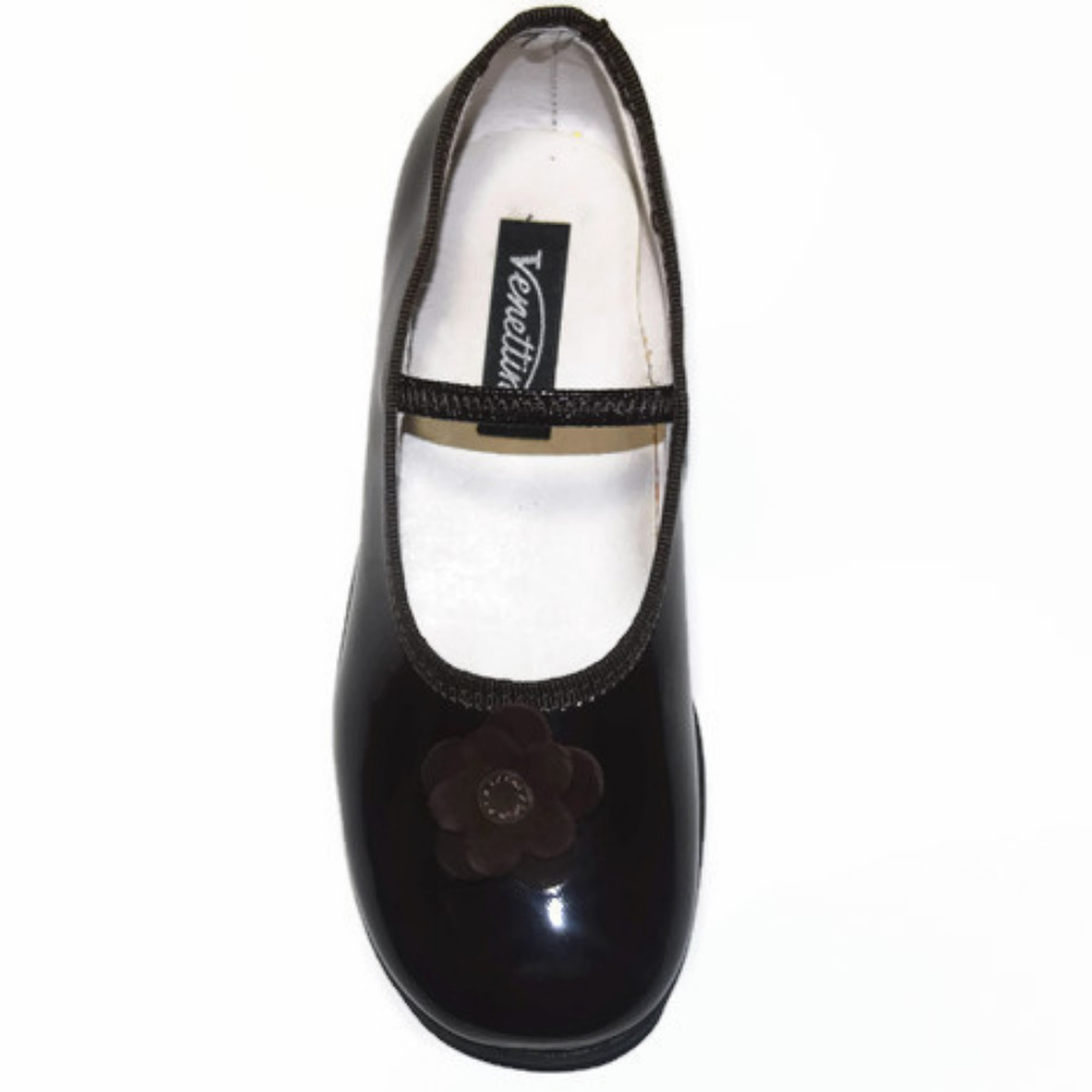 NWT 'Venettini' - Girls Brown Patient Mary Janes